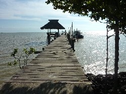 Siriwhite speedboats pier in Laem Sok in Thailand